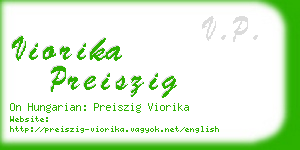 viorika preiszig business card